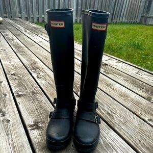 Hunter boots original matte black size US 6